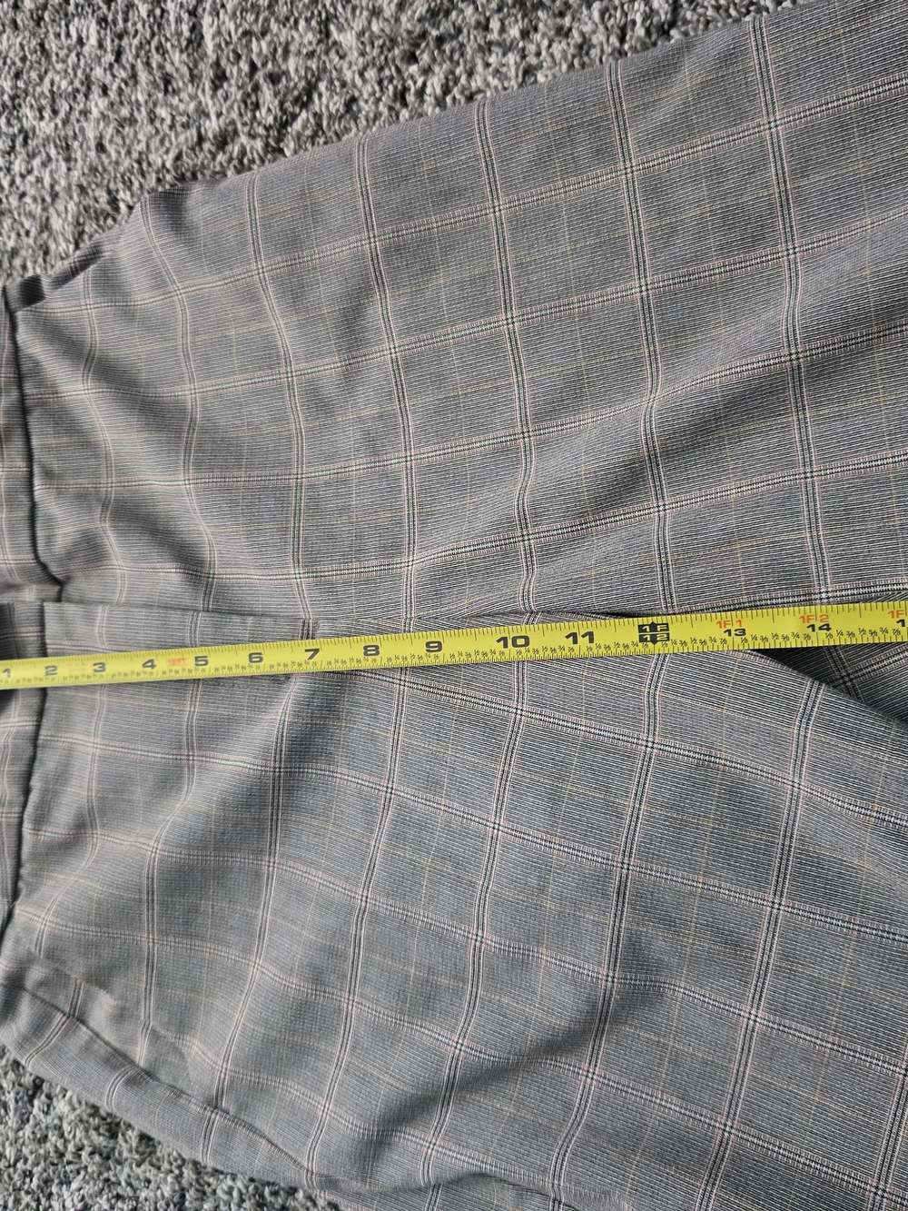 Gray Plaid Dress Pants - Picture 6 of 15